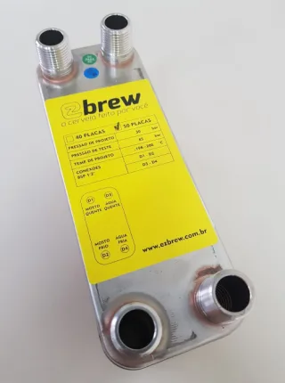 Chiller 50 Placas Brasado Inox 316 1/2" X 1/2" BSP Bermo