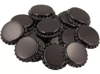 KIT TAMPINHA ROLHA PRETA 26MM 50 UNIDADES EZBREW