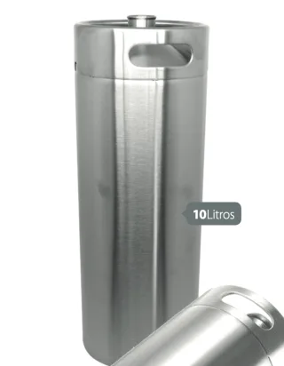 Growler (Barril) em Inox 10 Litros sem Tampa