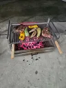 Churrasqueira Parrilla com braseiro em gaveta e 3 niveis de altura 60cm