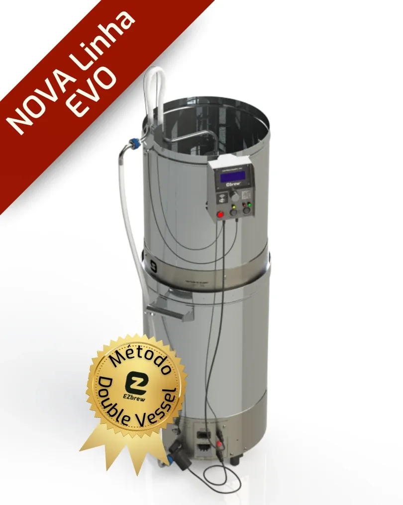 Panela Automatizada 15 a 50L Double Vessel EZbrew K60 EVO Inox 304L