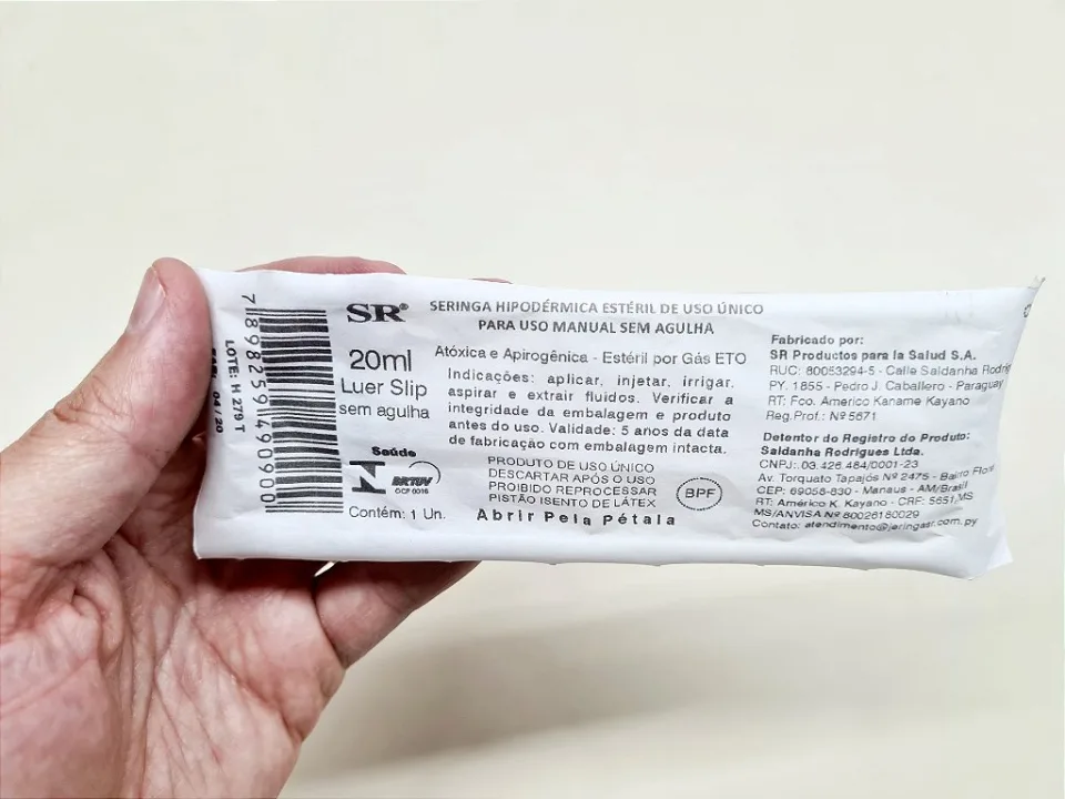 Seringa de 20ml para Dosagem de Priming EZbrew