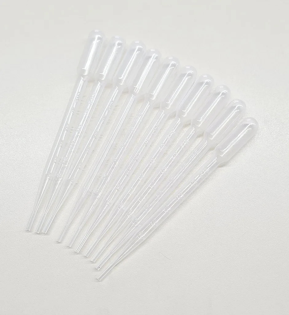 Kit 10 Unidades Pipetas Pasteur Plásticas 3ml EZbrew