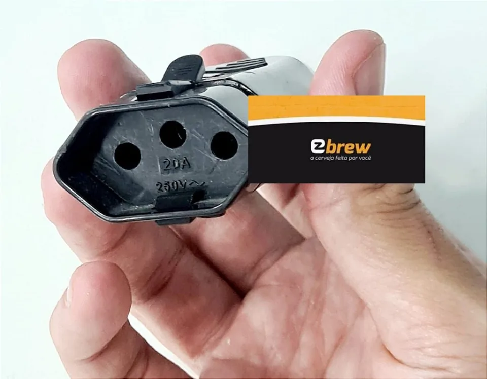 Adaptador Alimentação Mike 3 Pinos Tomada 2P+T EZbrew