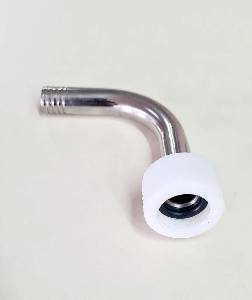 Engate Rápido Espigão Curvo 1/2" em Aço Inox 304L Original EZbrew