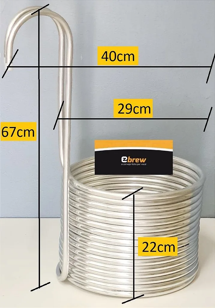Chiller de imersão Aluminio 1/2" 15 metros