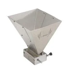Moedor Moinho de Malte 2 Rolos Funil em Aço Inox 304 EZbrew