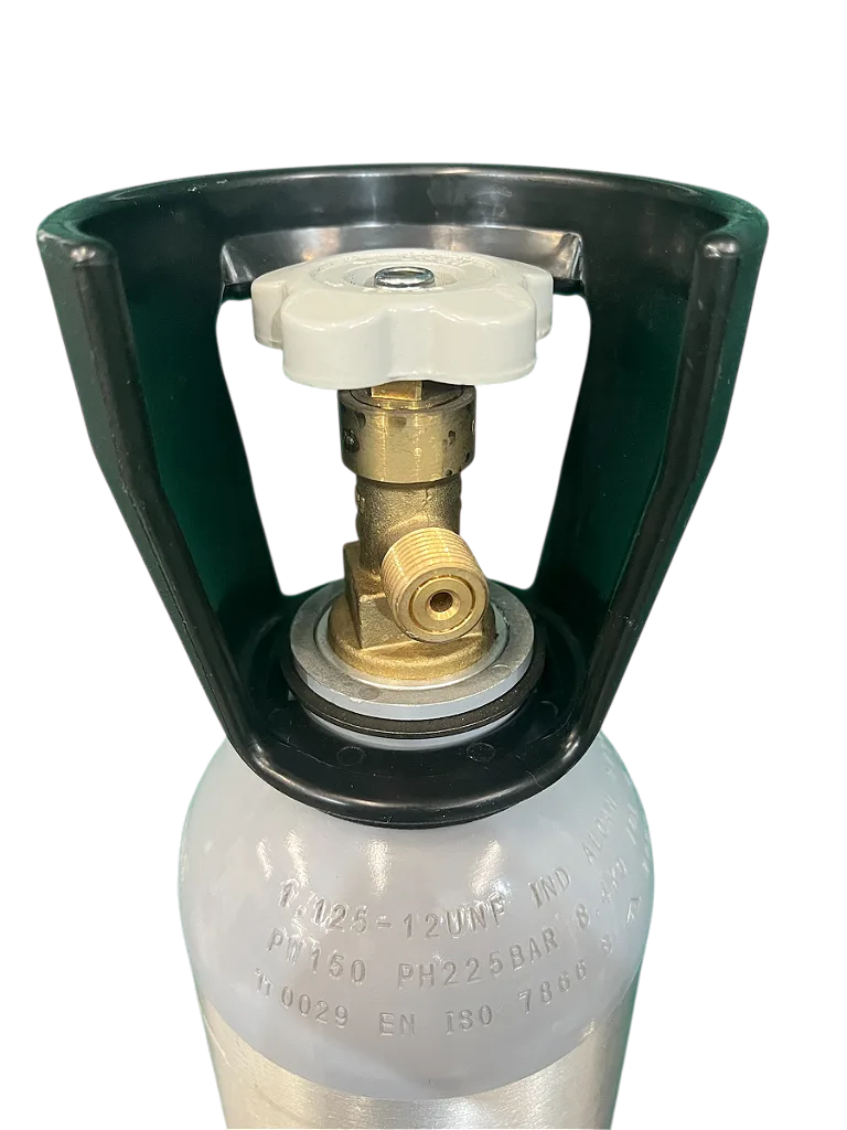 Cilindro de Alumínio para CO² c/ Válvula e Alça - Capacidade 8,5kg