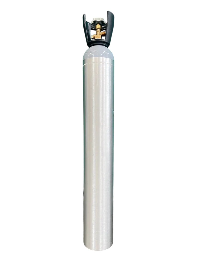 Cilindro de Alumínio para CO² c/ Válvula e Alça - Capacidade 8,5kg