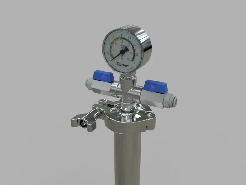 Fermentador Pressurizável e Auto refrigerado 30 a 35L EZbrew FE40AR Inox 304L