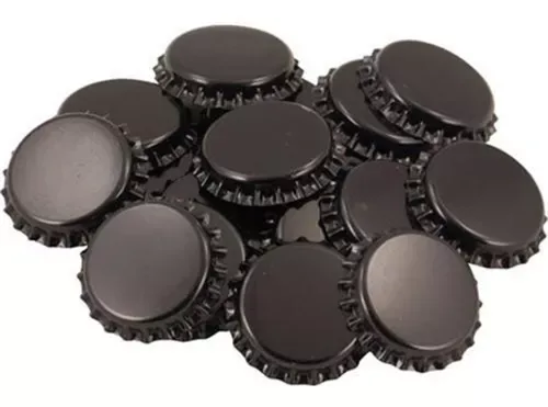KIT TAMPINHA ROLHA PRETA 26MM 50 UNIDADES EZBREW