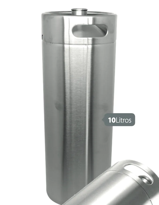 Growler (Barril) em Inox 10 Litros sem Tampa