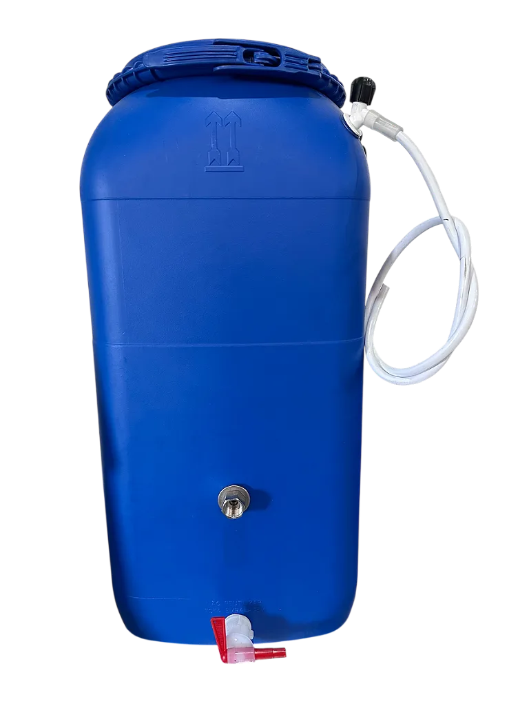 Fermentador 60 Litros Tipo Bombona Azul com Poço Térmico EZbrew