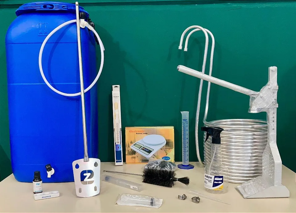 Kit de Acessórios Iniciante Homebrewers com 15 Itens EZbrew