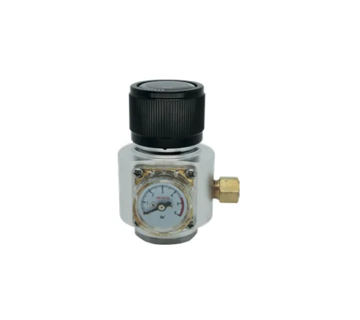 Mini Reguladora Profissional de CO² para Cilindros 16/32G c/ Rosca 3/8-24UNF